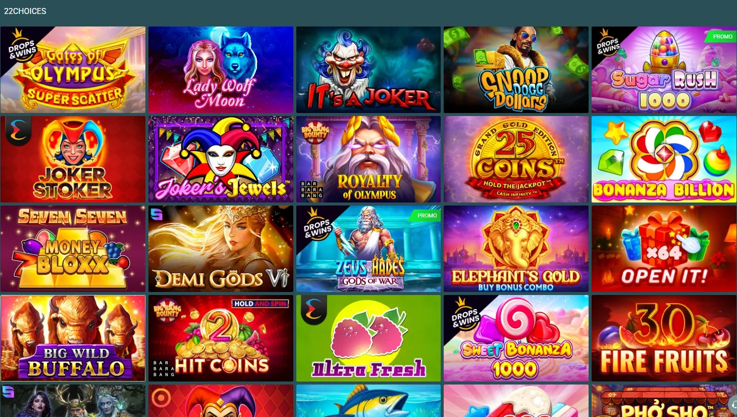 Neue Online Casinos Spielauswahl